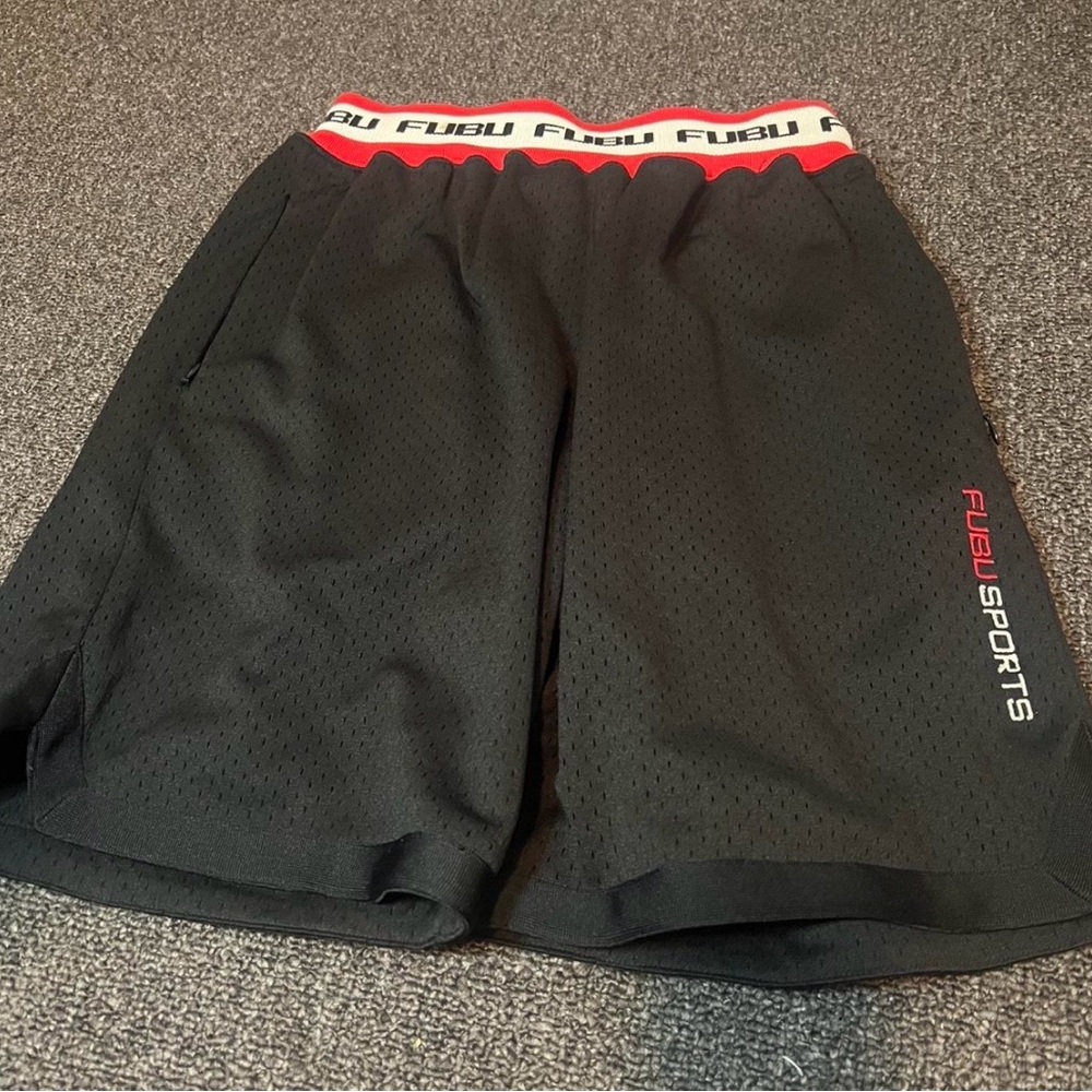 Brand new FUBU sports Men's Black Sports Shorts size small